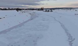 Kastamonu buz kesti: Dereler, barajlar ve göletler dondu