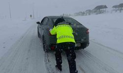 Kayseri'de ulaşıma kar engeli