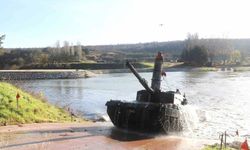 Kırklareli'nde 'durgun sulardan geçiş eğitimi' yapıldı