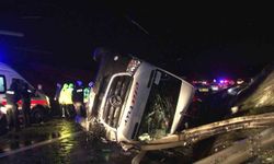 Kuzey Marmara Otoyolu'nda kar yağışı kaza getirdi: 11 yaralı