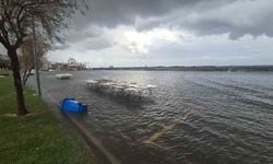 Lodos vurdu, Tekirdağ sahili suyla kaplandı