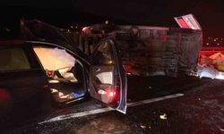 Otoyoldaki feci kazada minibüse arkadan çarpan otomobil sürücüsü 2.11 promil alkollü çıktı