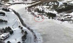 Samsunlu doğa fotoğrafçısı doktor donmuş gölün üzerinde kamp yaptı