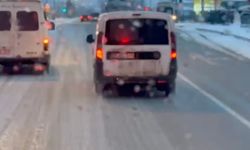 Saniyelerle yarışan itfaiyeye aracına yol vermedi