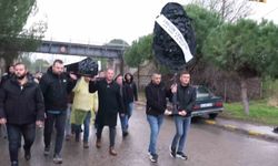 TORKU'ya siyah tabutlu eylem