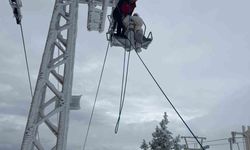 Uludağ'da telesiyej arızası: 40 tatilci mahsur kaldı