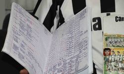 25 yıldır Beşiktaş'ın her maçını tek tek not ediyor