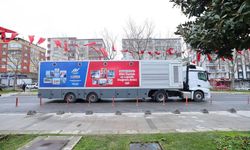 Afet Destek ve Lojistik Dağıtım Tırı'nın rotası Balkanlar