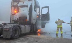 Alevlere teslim olan tır kullanılamaz hale geldi