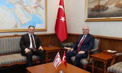 Bakan Güler, KKTC Meclis Başkanı Öztürkler ile görüştü
