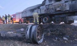 Dorsede çıkan yangın tırı sarmadan söndürüldü