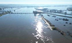 Edirne'de Meriç Nehri taştı, çok sayıda hobi bahçesi su altında kaldı