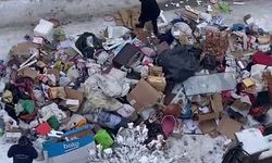 Evden tonlarca çöp çıktı