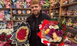 Gaziantep'teki çiçekçilerde 14 Şubat yoğunluğu