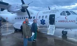 Kalp grefti askeri ambulans uçakla Ankara'ya ulaştırıldı