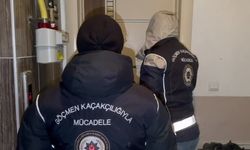 Kars'ta apartta 4 düzensiz göçmen yakalandı