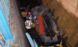 Kartal'da alkollü taksi sürücüsü 5 metrelik dereye uçtu