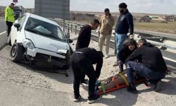 Köyüne gitmek için yola çıktı, kazada yaralanıp hastanelik oldu