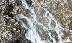 Kurumak üzere olan su kaynağı çağlayana dönüştü