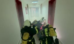 KYK yurtlarında yangın tatbikatı gerçeği aratmadı