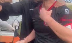 Maç sonu saha karıştı: 3 futbolcu yaralandı