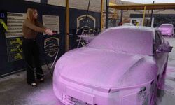 Malatya'da oto yıkamaya renk geldi