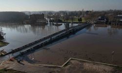 Meriç Nehri taştı, ovalar su altında kaldı
