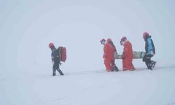 Muş'ta 2 bin 600 rakımda nefes kesen çığ tatbikatı