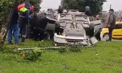 Otomobil takla attı: 1 yaralı