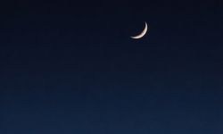 Ramazan'ın ilk iftarında Tekirdağ semalarında hilal güzelliği
