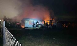 Tekirdağ'da kır evi alev alev yanarak küle döndü