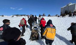 Uludağ'da kızak faciası: Dereye uçan tatilciyi JAK kurtardı