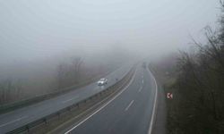 Zonguldak-Ereğli yolunda sis etkili oldu