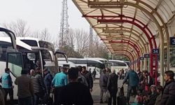 Otobüs terminallerinde bayram yoğunluğu