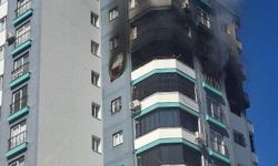 10'uncu katta yangın: Polis, havaya ateş açarak vatandaşları uzaklaştırdı