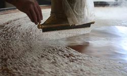 45 yıllık bakır ocakta geleneksel tel kadayıf