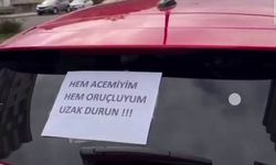 Acemi sürücüden trafikte 'ilginç' önlem