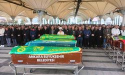 Ankara'da gaz sızıntısından vefat eden baba ile kızı son yolcuğuna uğurlandı