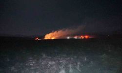 Burdur'da merada korkutan yangın