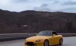 Drift atan otomobil, sosyal medya devriyesine takıldı