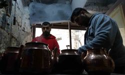 Gaziantep'te kalaycılarin bayram mesaisi