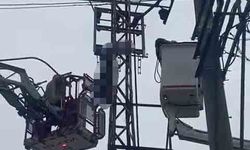Hırsızlık için çıktığı elektrik direği sonu oldu