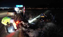 İki motosiklet çarpıştı: Dayı-yeğen yaralandı