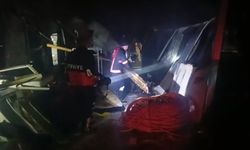 İşçilerin kaldığı konteynerlerde korkutan yangın