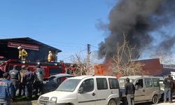 Kahramanmaraş'ta sanayi sitesinde yangın