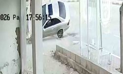 Karaman'da otomobilin takla attığı anlar kameraya yansıdı