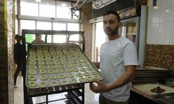 Kilis'te bayram öncesi kahke üretimi hızlandı