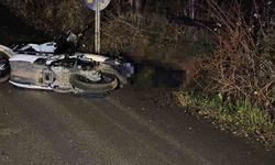 Kontrolden çıkan motosiklet devrildi: 1 ölü