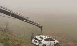 Mardin'de yol kenarına devrilen otomobilin sürücüsü yaralandı