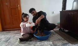 Muş'ta yeni doğan oğlaklara özenli bakım